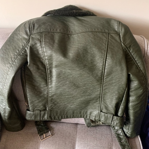 Faux Fur Moto Jacket - Picture 14 of 16